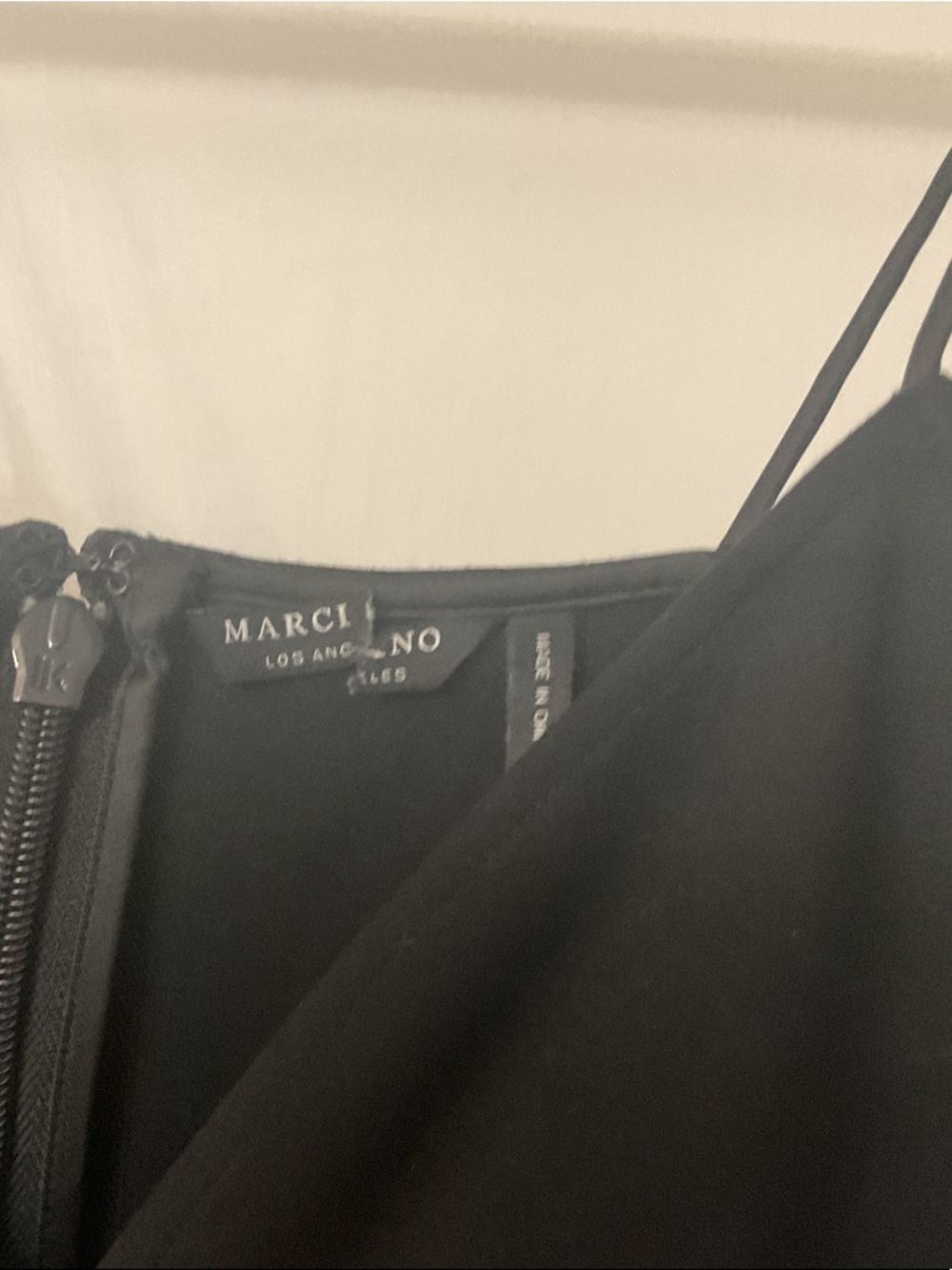 Marciano Black Button-Front Spaghetti Strap Camisole - Picture 3 of 4